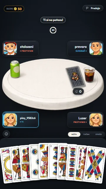 Ruka od deset karata u Trešeti 2 na 2